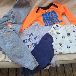 6 PC set reebok puma and carters